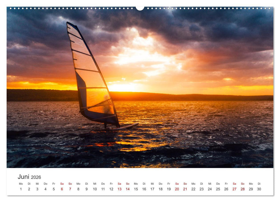 Windsurfen - Wellen und Wind (CALVENDO Premium Wandkalender 2026)