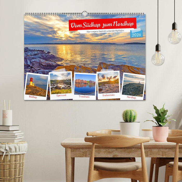 Vom Südkap zum Nordkap (CALVENDO Wandkalender 2026)