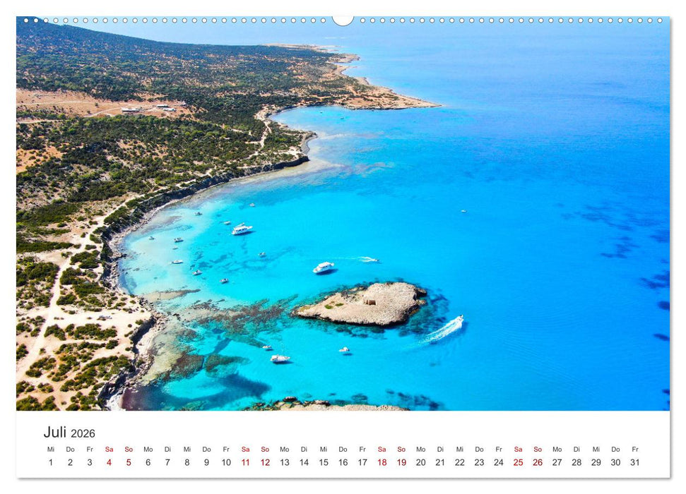 Die Sonneninsel Zypern (CALVENDO Premium Wandkalender 2026)