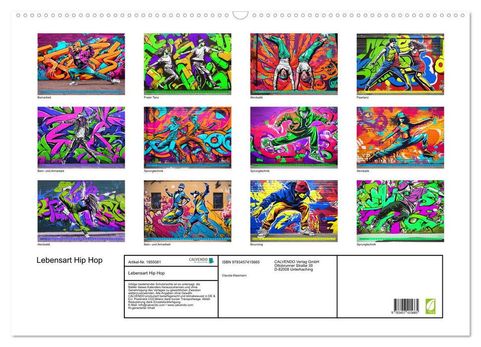 Lebensart Hip Hop (CALVENDO Wandkalender 2026)
