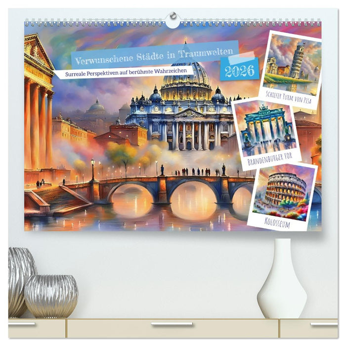 Verwunschene Städte in Traumwelten (CALVENDO Premium Wandkalender 2026)
