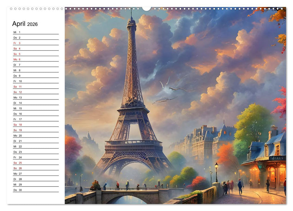 Verwunschene Städte in Traumwelten (CALVENDO Premium Wandkalender 2026)