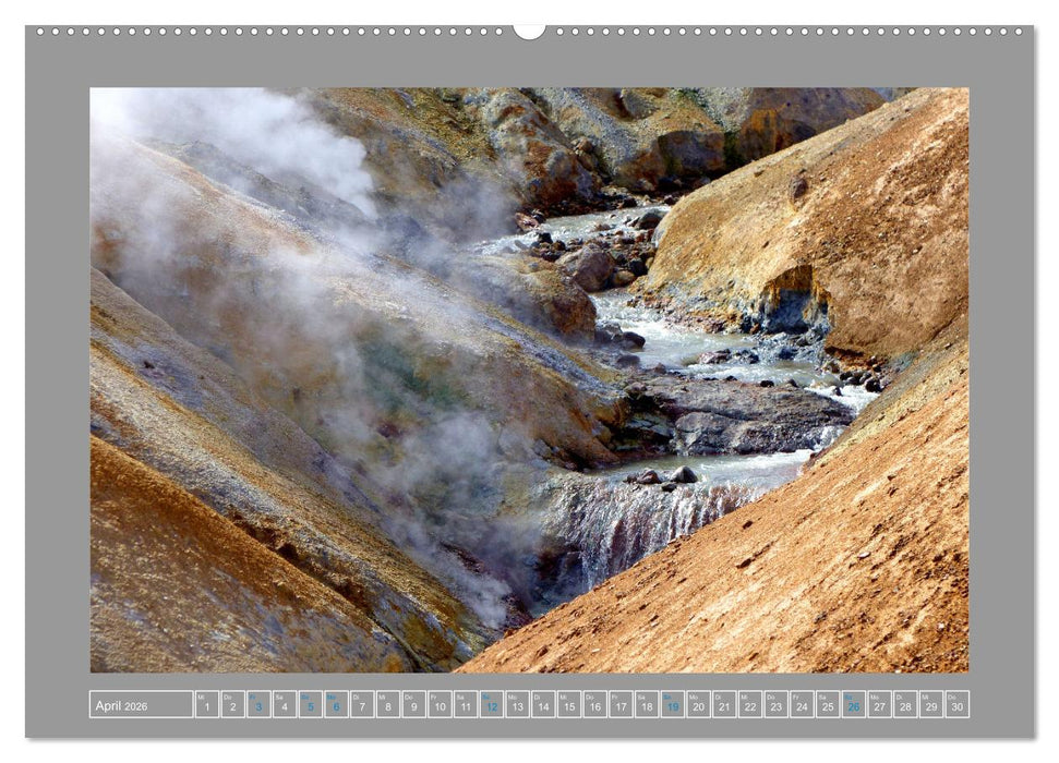 Island – Künstlerin Natur (CALVENDO Premium Wandkalender 2026)