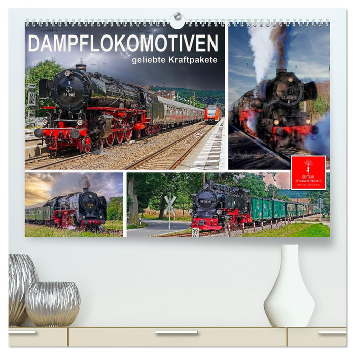 Dampflokomotiven - geliebte Kraftpakete (CALVENDO Premium Wandkalender 2026)