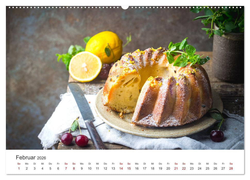 Köstliche Kuchen (CALVENDO Premium Wandkalender 2026)