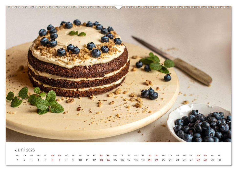 Köstliche Kuchen (CALVENDO Premium Wandkalender 2026)