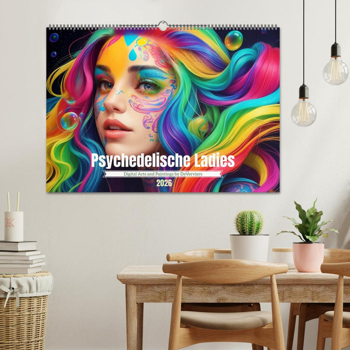 Psychedelische Ladies (CALVENDO Wandkalender 2026)