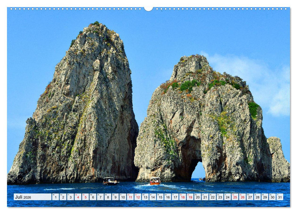 Traumhaftes KAMPANIEN, eine Reise vom Vesuv bis Sorrent (CALVENDO Premium Wandkalender 2026)