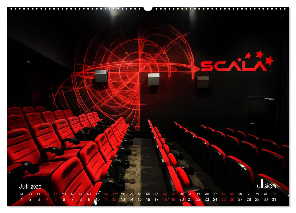 GANZ GROSSES KINO - Meisterwerke der Wandgestaltung (CALVENDO Premium Wandkalender 2026)