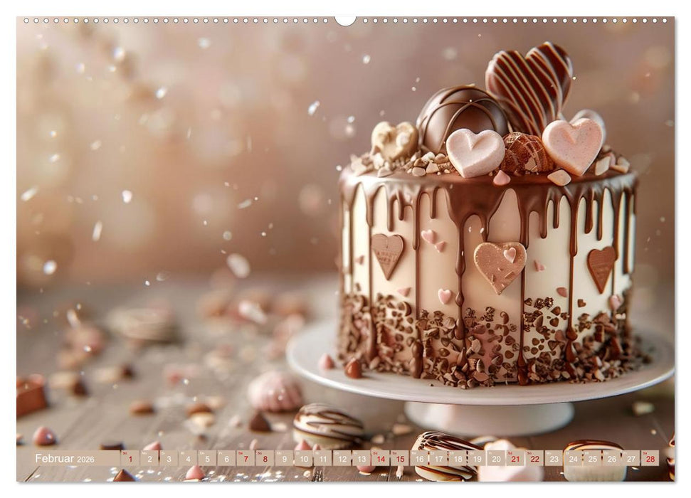 Famose Motivtorten (CALVENDO Wandkalender 2026)