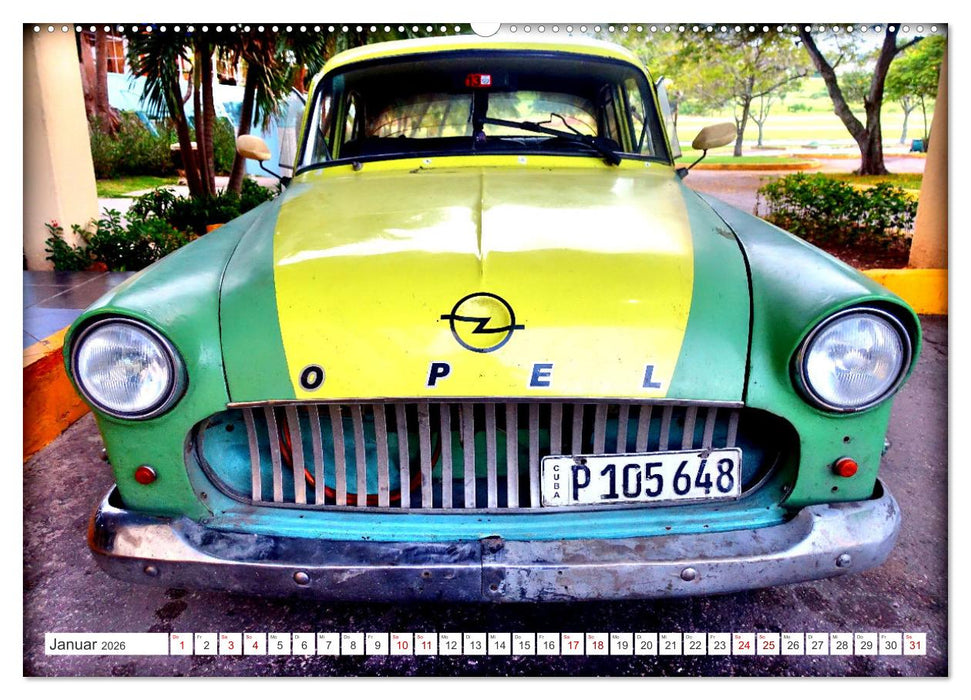 El Capitán - Der Opel Kapitän in Kuba (CALVENDO Premium Wandkalender 2026)