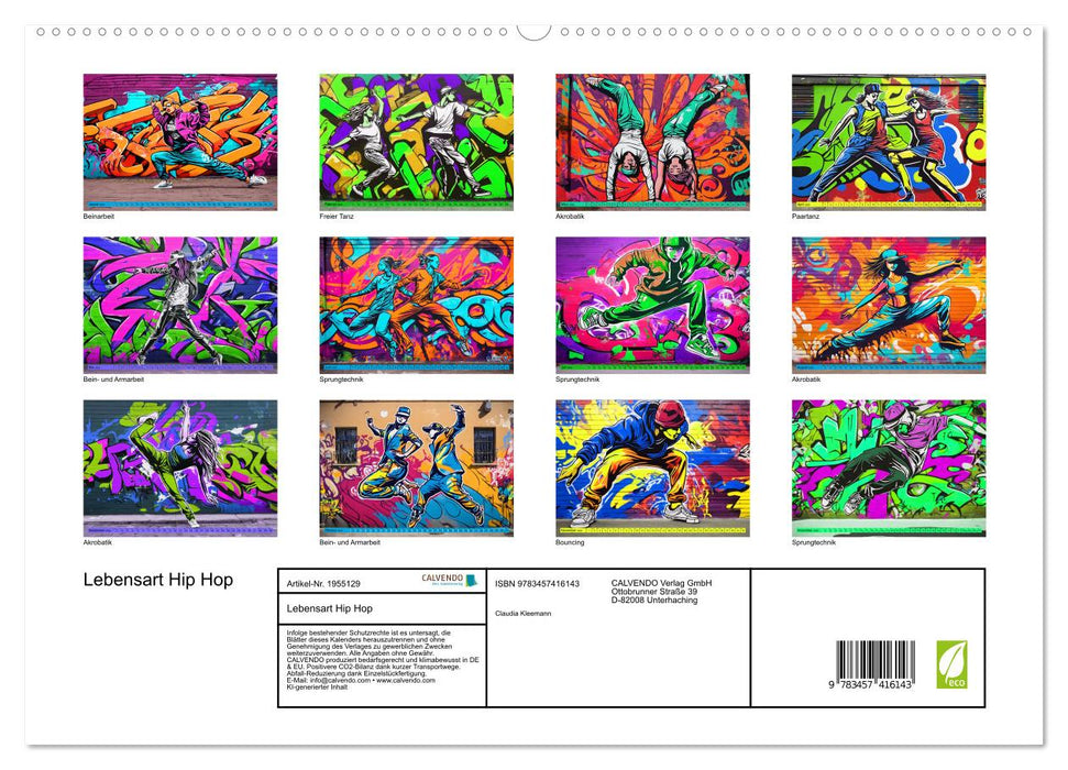 Lebensart Hip Hop (CALVENDO Premium Wandkalender 2026)