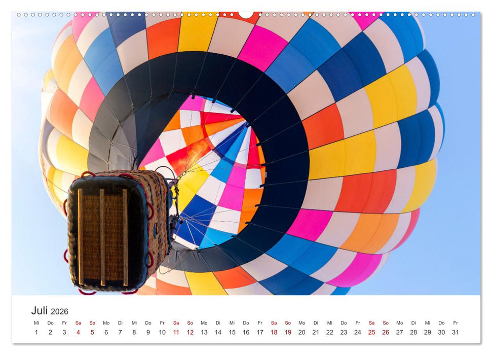 Kunterbunte Heißluftballone (CALVENDO Premium Wandkalender 2026)