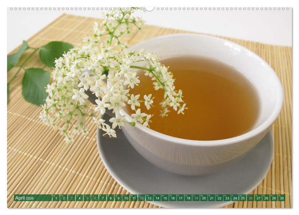 Mein Blütentee (CALVENDO Premium Wandkalender 2026)