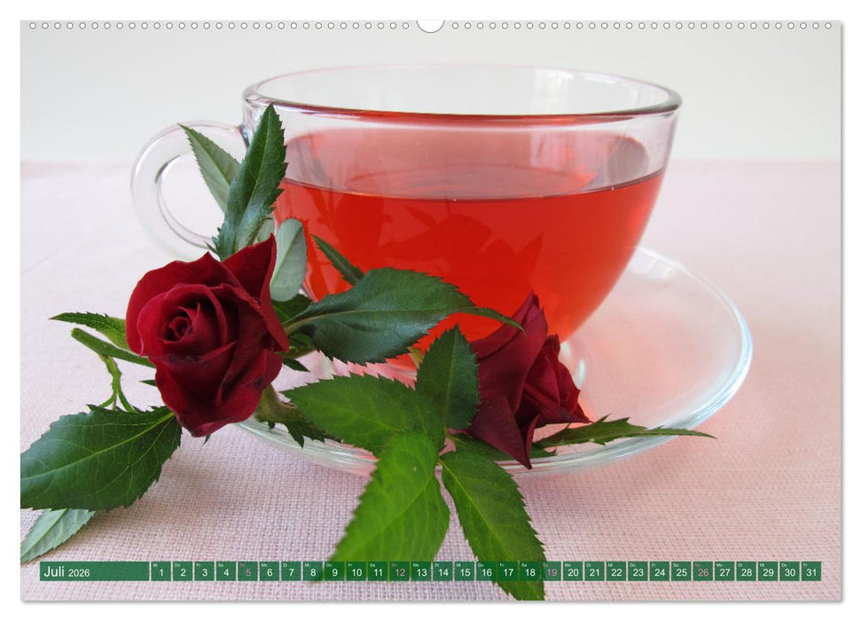 Mein Blütentee (CALVENDO Premium Wandkalender 2026)