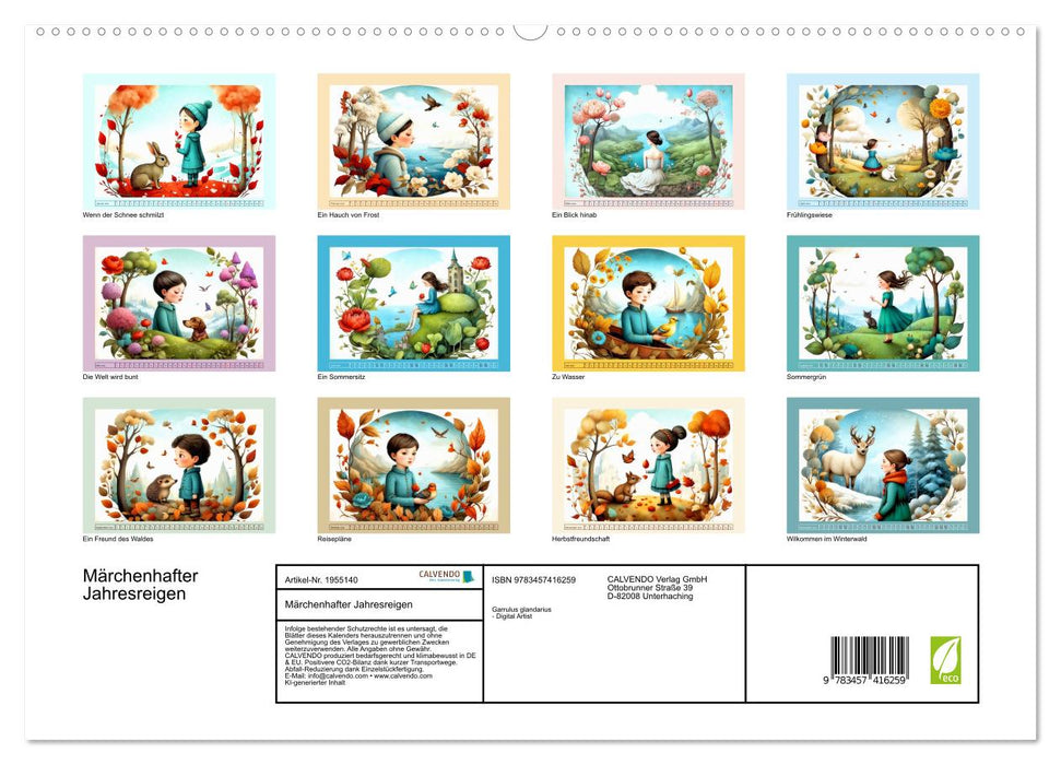 Märchenhafter Jahresreigen (CALVENDO Premium Wandkalender 2026)