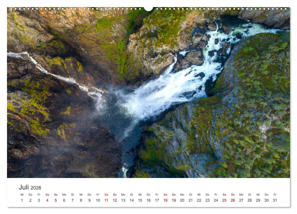 Norwegen Luftaufnahmen (CALVENDO Premium Wandkalender 2026)