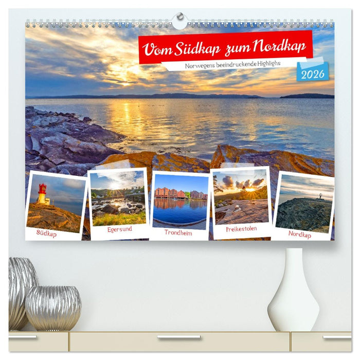 Vom Südkap zum Nordkap (CALVENDO Premium Wandkalender 2026)