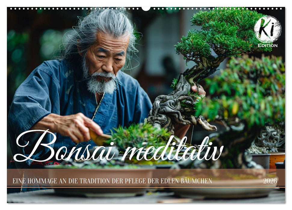 Bonsai meditativ (CALVENDO Wandkalender 2026)