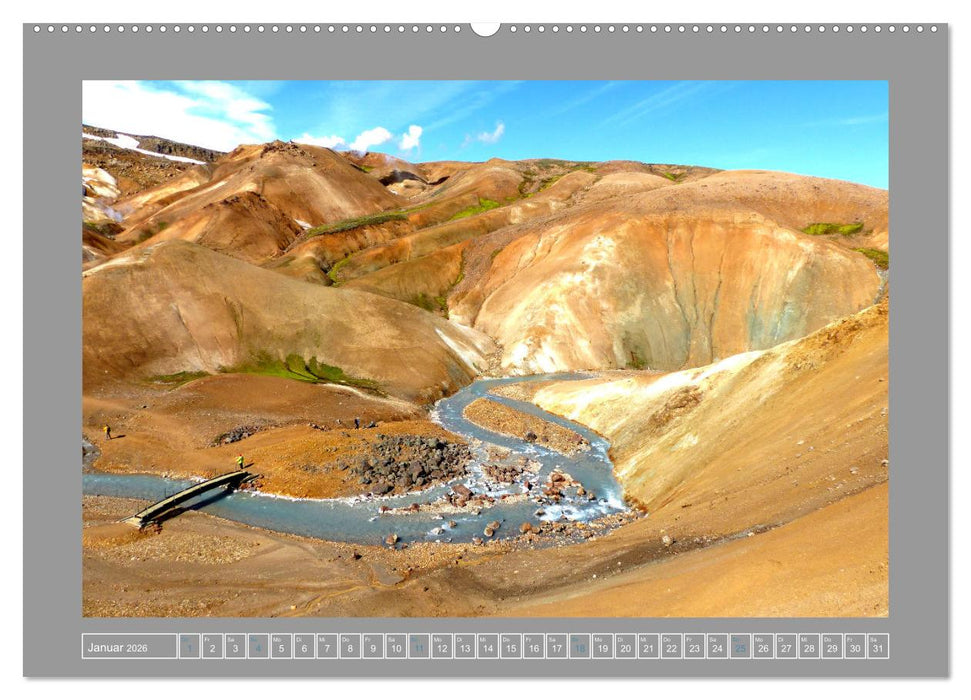 Island Insel der Vielfalt (CALVENDO Premium Wandkalender 2026)