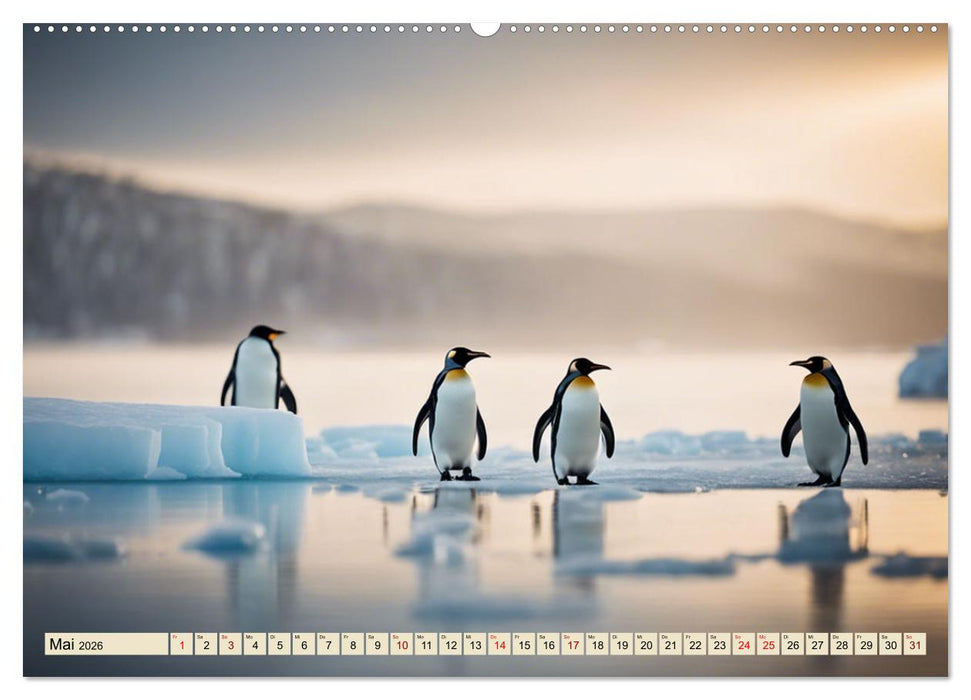 Kaiserpinguine - bezaubernde Frackträger (CALVENDO Wandkalender 2026)