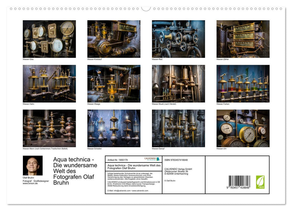 Aqua technica - Die wundersame Welt des Fotografen Olaf Bruhn (CALVENDO Premium Wandkalender 2026)