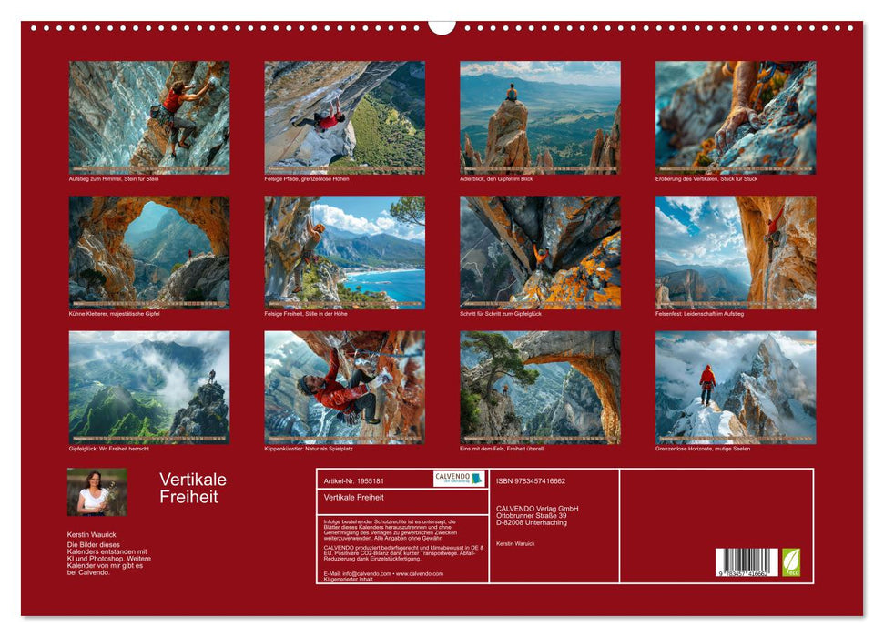 Vertikale Freiheit (CALVENDO Wandkalender 2026)