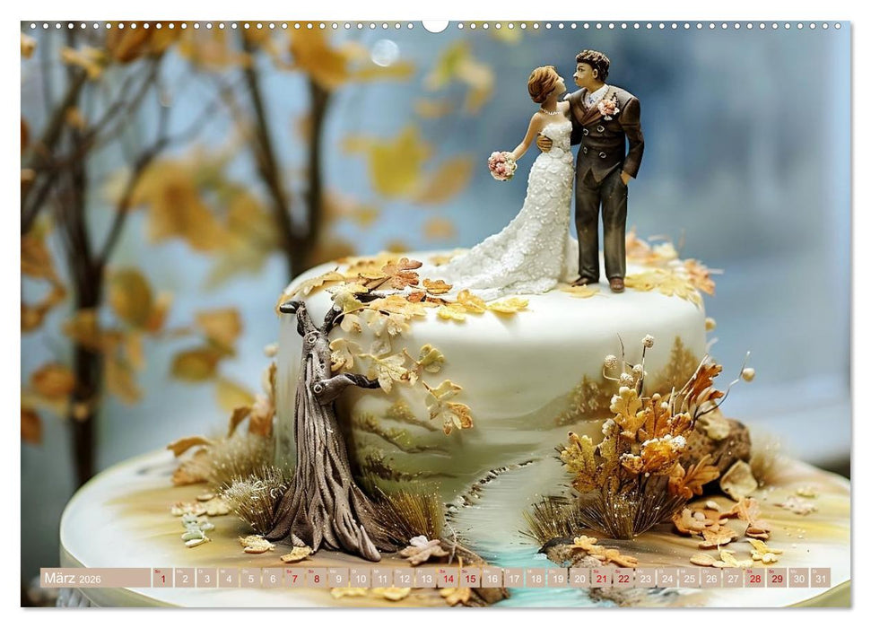 Famose Motivtorten (CALVENDO Premium Wandkalender 2026)