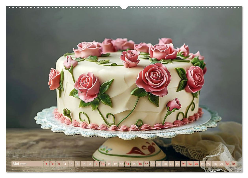 Famose Motivtorten (CALVENDO Premium Wandkalender 2026)