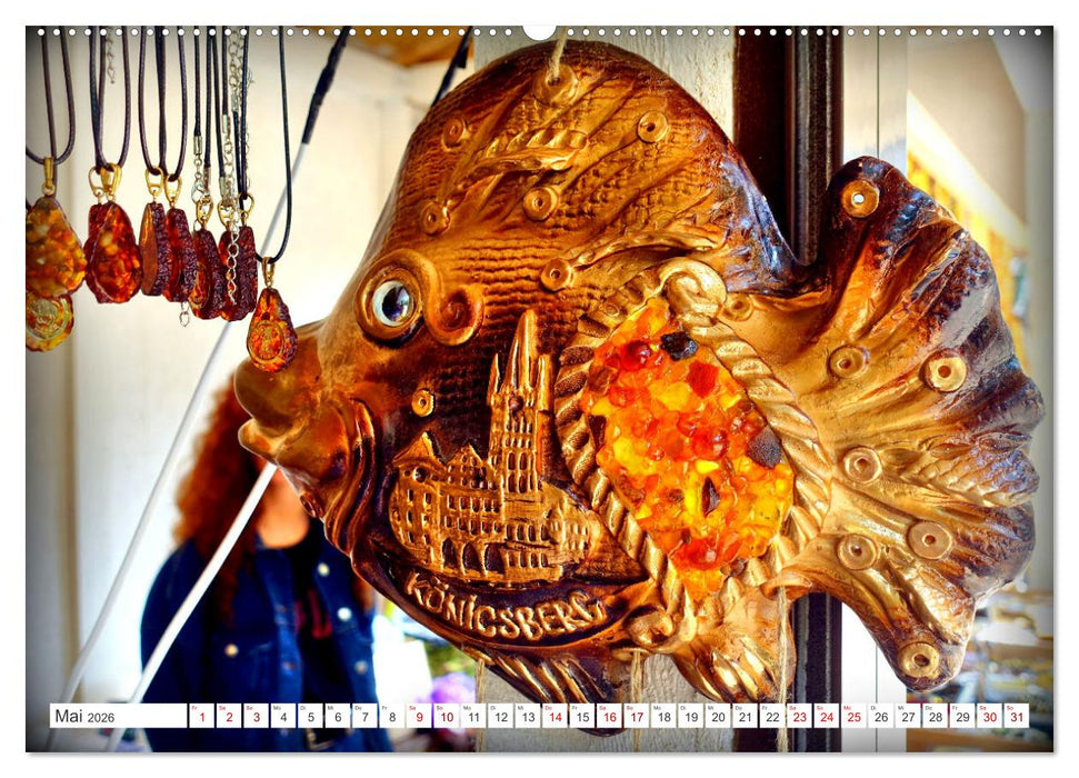 Ostsee-Gold - Bernstein-Souvenirs aus Königsberg (CALVENDO Premium Wandkalender 2026)