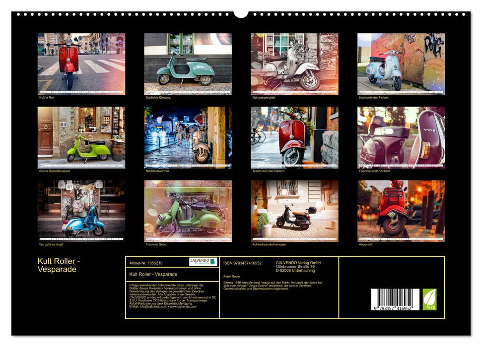 Kult Roller - Vesparade (CALVENDO Premium Wandkalender 2026)