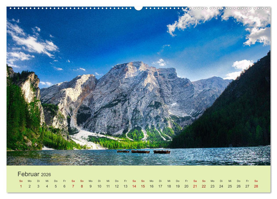 Berglandschaften - Deutschland, Italien und Schweiz (CALVENDO Premium Wandkalender 2026)