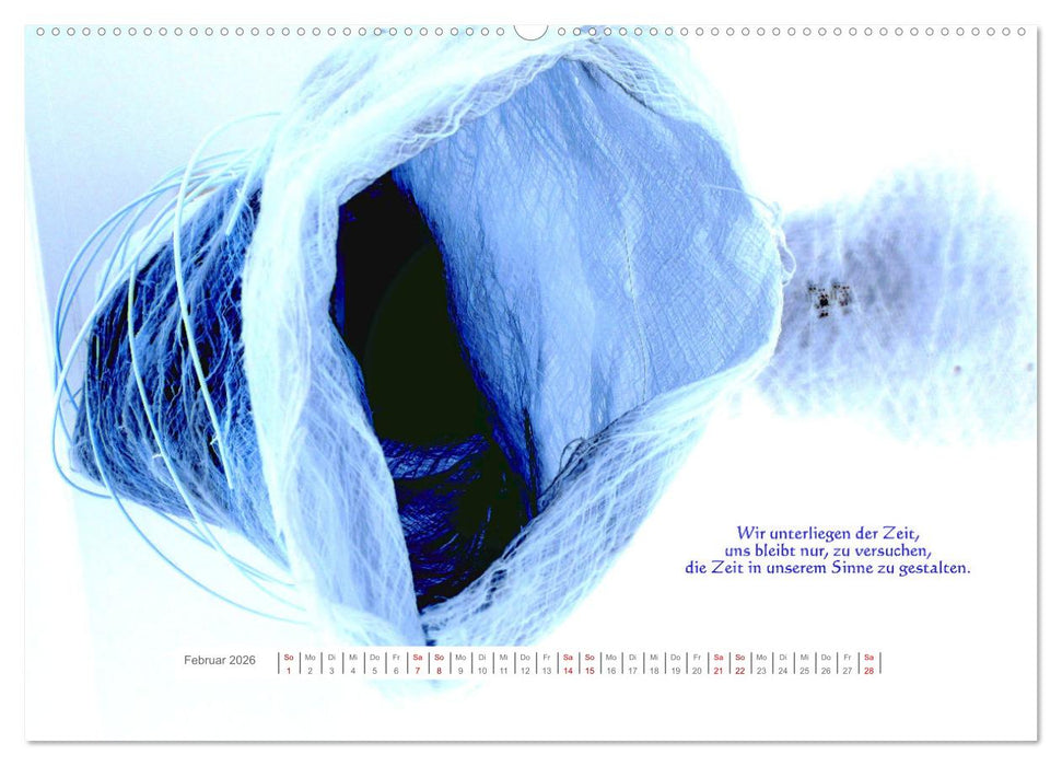 Über die Zeit - Nachdenk-Kalender (CALVENDO Premium Wandkalender 2026)