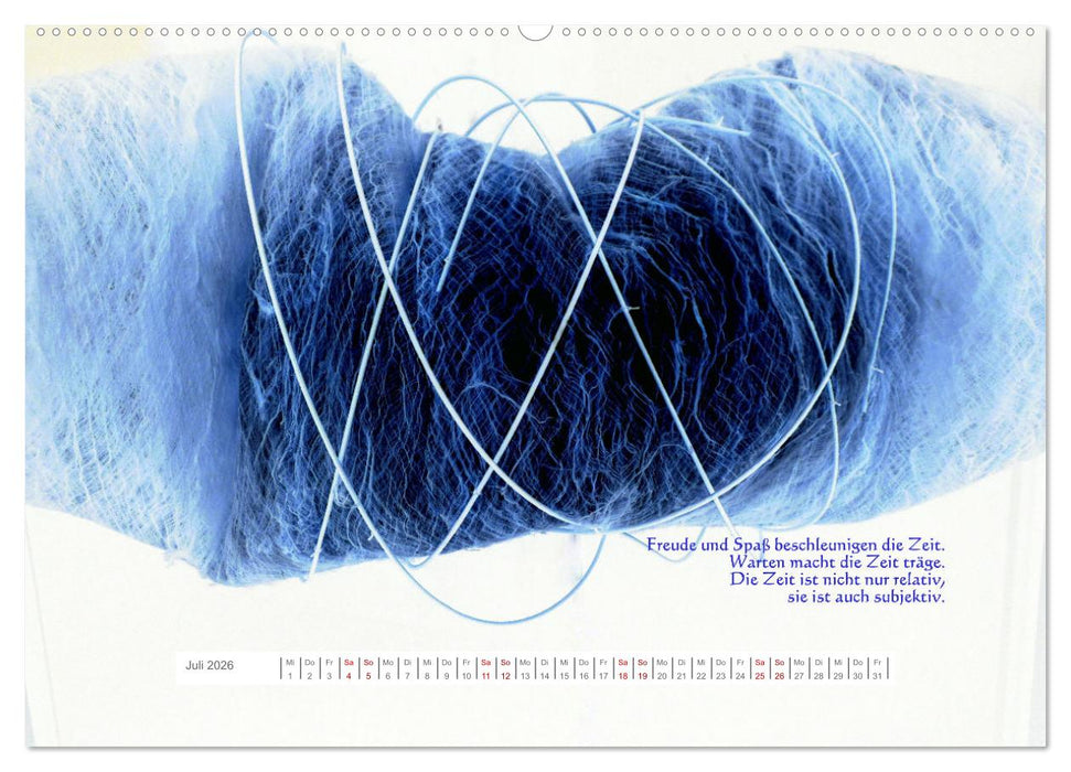 Über die Zeit - Nachdenk-Kalender (CALVENDO Premium Wandkalender 2026)