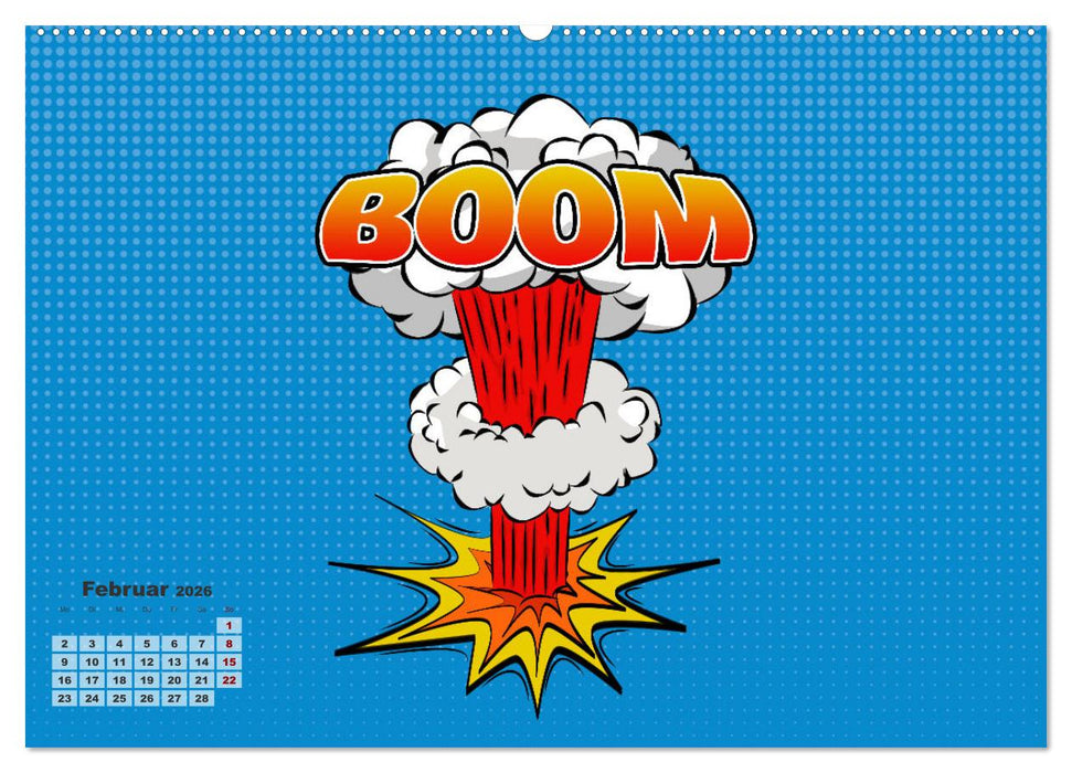 Retro Comic Explosions (CALVENDO Premium Wandkalender 2026)