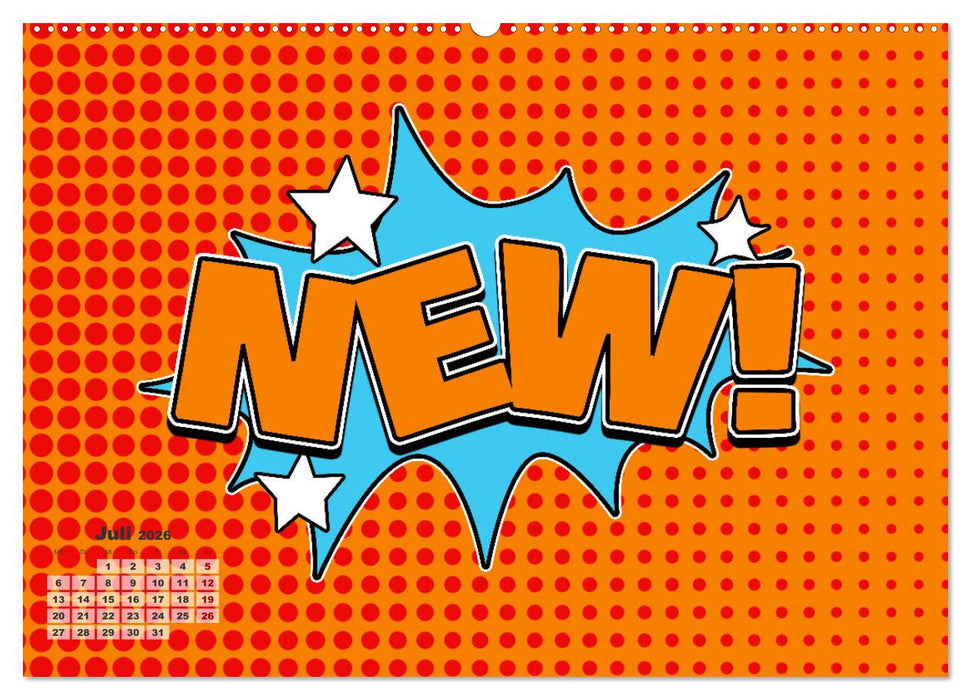 Retro Comic Explosions (CALVENDO Premium Wandkalender 2026)