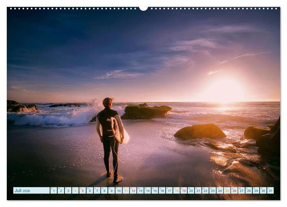 Surfen - einfach cool (CALVENDO Premium Wandkalender 2026)