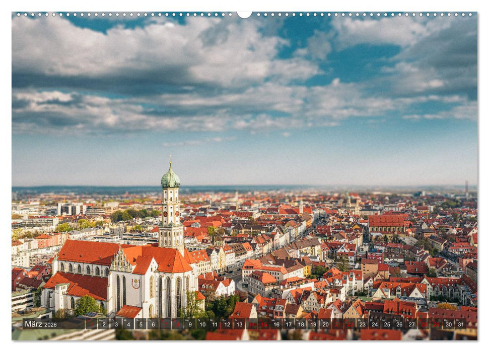 Augsburg - Stadt und Land (CALVENDO Premium Wandkalender 2026)
