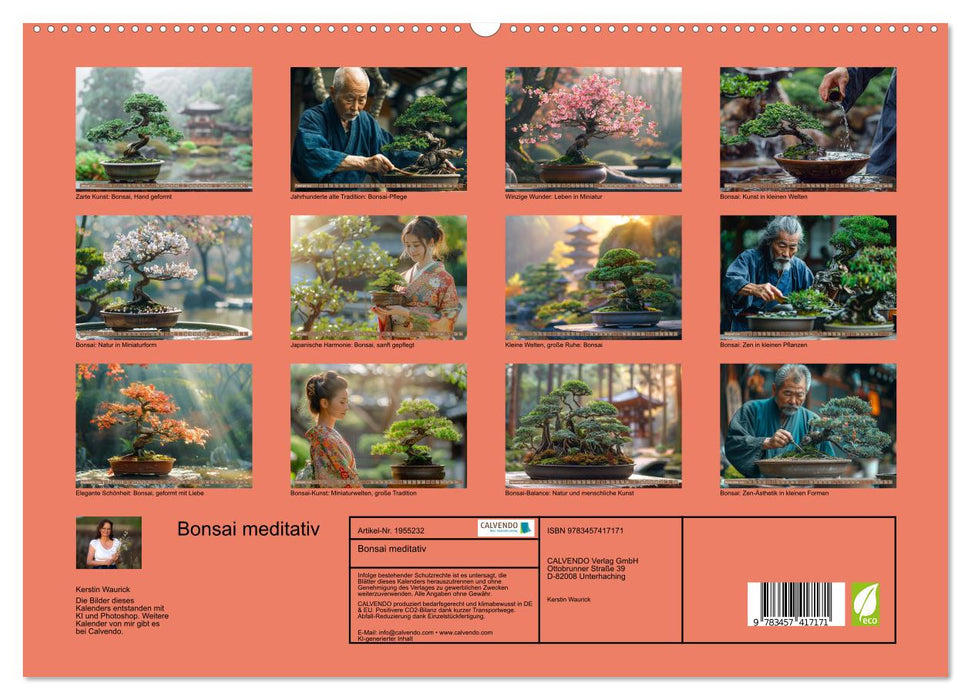 Bonsai meditativ (CALVENDO Premium Wandkalender 2026)