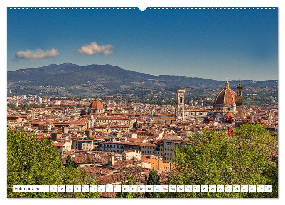 Wundervolles Florenz (CALVENDO Premium Wandkalender 2026)