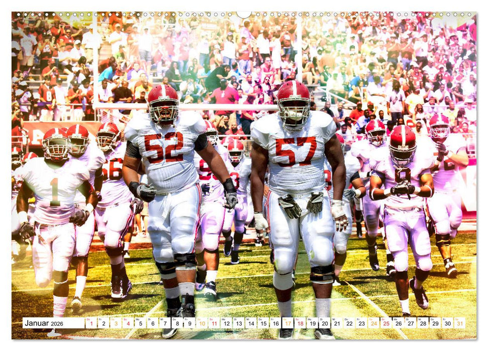 American Football - Power (CALVENDO Premium Wandkalender 2026)