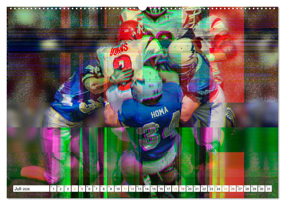American Football - Power (CALVENDO Premium Wandkalender 2026)