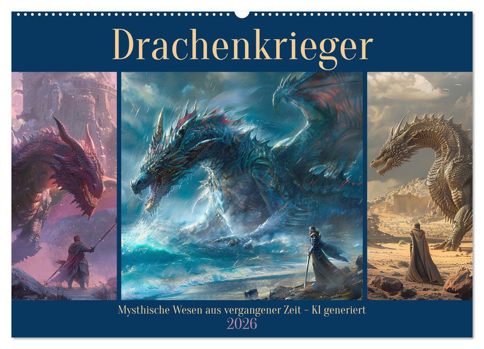 Drachenkrieger (CALVENDO Wandkalender 2026)
