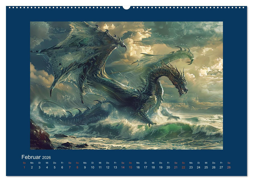 Drachenkrieger (CALVENDO Wandkalender 2026)