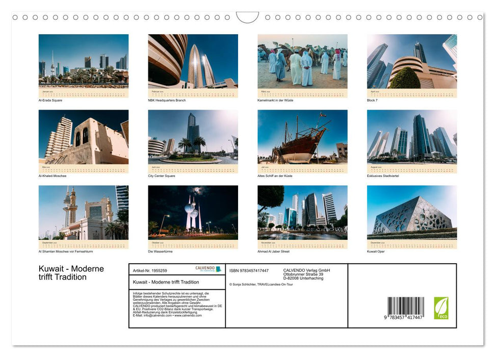Kuwait - Moderne trifft Tradition (CALVENDO Wandkalender 2026)