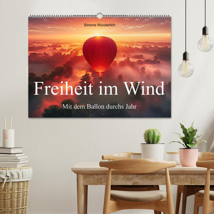 Freiheit im Wind - Mit dem Ballon durchs Jahr (CALVENDO Wandkalender 2026)