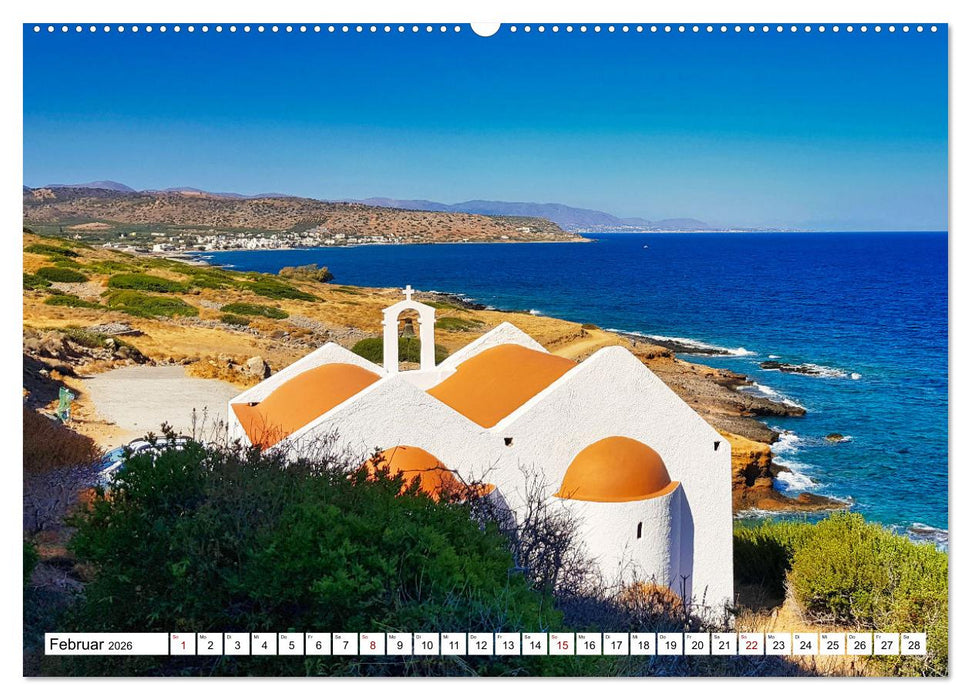 Kreta - Insel der Kapellen (CALVENDO Premium Wandkalender 2026)