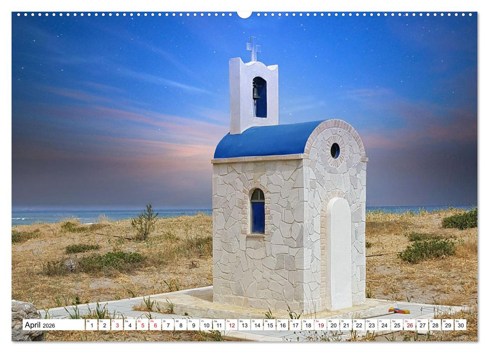 Kreta - Insel der Kapellen (CALVENDO Premium Wandkalender 2026)