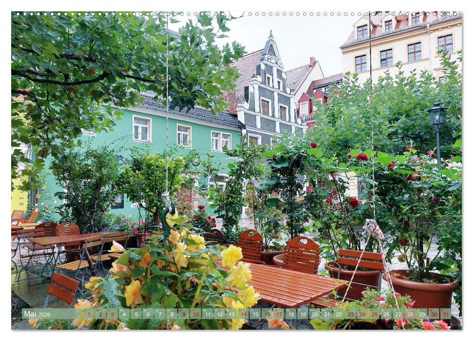Die schöne Meißner Altstadt (CALVENDO Premium Wandkalender 2026)