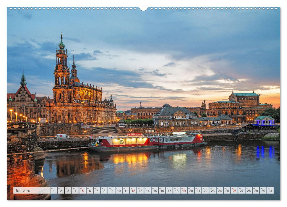 Dresdner Momente (CALVENDO Premium Wandkalender 2026)
